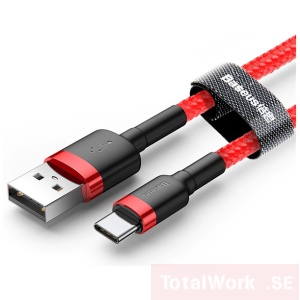 Baseus USB Type C Kabel Röd