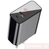Baseus Snabbladdare med Display USB-C+ USB-A 45W