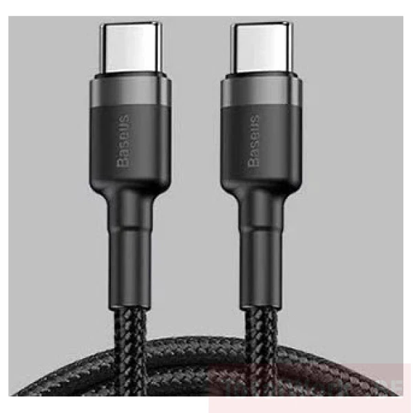 Baseus USB-C till USB-C Kabel - Svart 1m