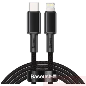 Baseus Lightning till USB-C Snabbladdningskabel - Svart