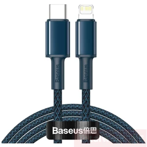 Baseus Lightning till USB-C Snabbladdningskabel - Blå