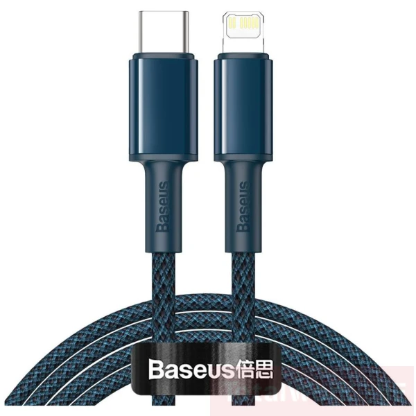 Baseus Lightning till USB-C Snabbladdningskabel - Blå