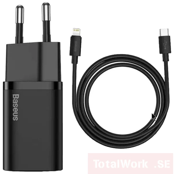 Super SI Snabbladdare USB-C 20W Svart
