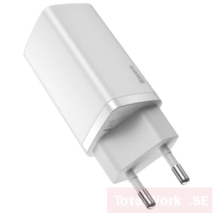 Baseus GaN2 Lite Snabbladdare USB-C 65W Vit