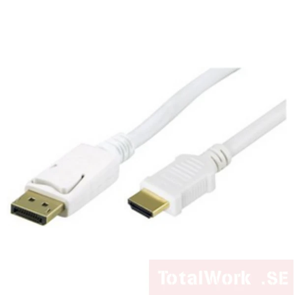 Deltaco 1m DP - HDMI Vit