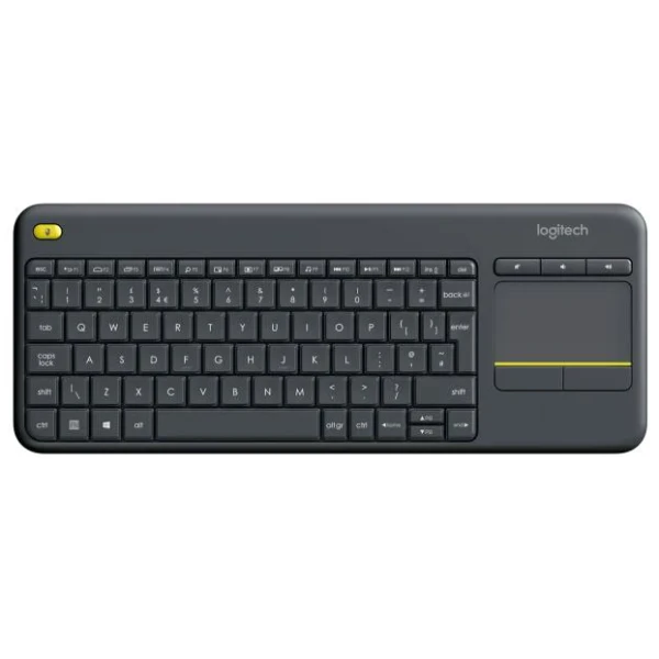 Logitech trådlöst tangetbord med inbygg pekplatta K400 Plus svart
