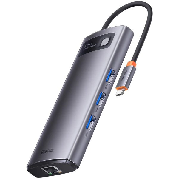 Baseus Metal Gleam Series 7-in-1 USB Type C HUB docking station