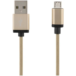 DELTACO Micro USB Kabel - 3m - 2.4A