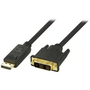 DELTACO Displayport Till DVI Kabel - 1m