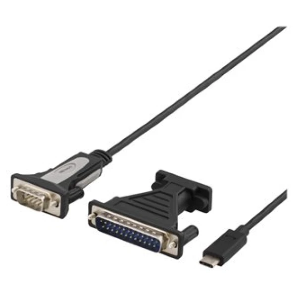 DELTACO USB-C till COM port KABEL - 1.5m