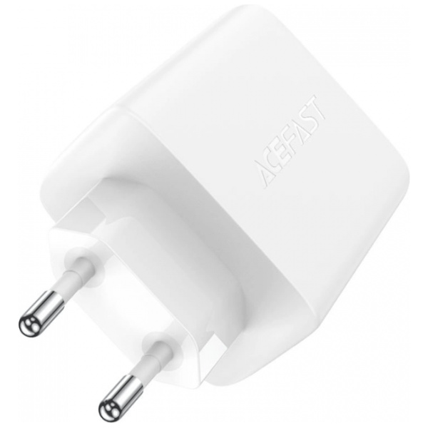 Acefast GaN Snabbladdare 2x USB-C USB-A QC4+ 65W - Vit - Bild 3