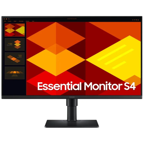 Samsung Essential S4 S27D400GSU - S40GD Series - LED-skärm - 27" - 1920 x 1080 Full HD (1080p) @ 100 Hz - IPS - 250 cd/m² - 1000:1 - 5 ms - 2xHDMI, DisplayPort - svart